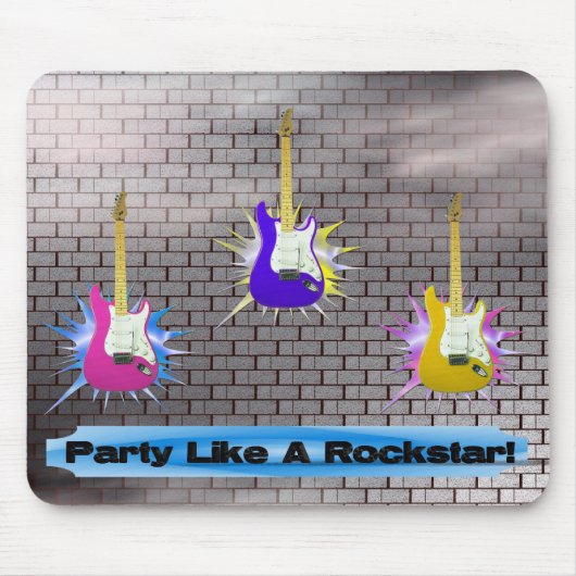 Rockstar Backsteinmauer Mousepad (Vorne)