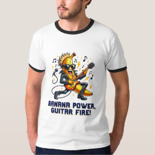 Rockstar Banana mit Gitarrenjamming T-Shirt