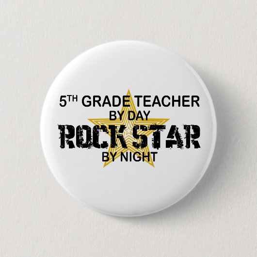 Rockstar bis zum Nacht - 5. Grad Button (Vorderseite)
