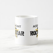Rockstar bis zum Nacht - Buchhalter Kaffeetasse (Mittel)