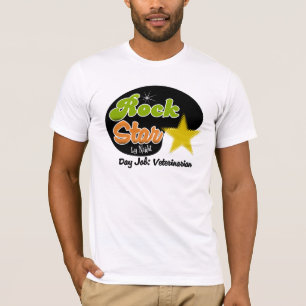 Rockstar bis zum Nacht - Tagesjob-Tierarzt T-Shirt