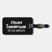 Rockstar-Blue-Kinder-Gepäckanhänger Gepäckanhänger (Rückseite horizontal)