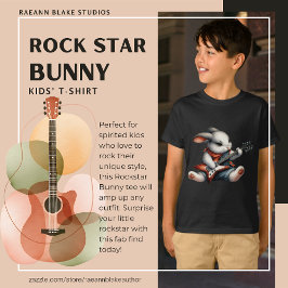 Rockstar Bunny Kids T - Shirt