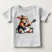 Rockstar Bunny Säugling T - Shirt (Vorderseite)