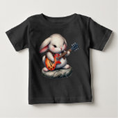Rockstar Bunny Säugling T - Shirt (Vorderseite)