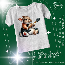 Rockstar Bunny Säugling T - Shirt
