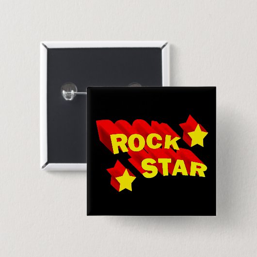Rockstar Button (Vorne & Hinten)
