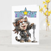 ROCKSTAR Card Karte (Gelbe Blume)