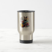 rockstar cat cat lover design reisebecher (Mittel)