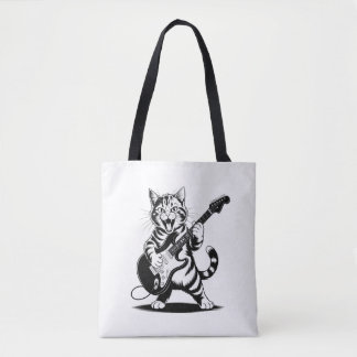 Rockstar Cat Guitar Solo – Funny Music Lover Gift Tasche