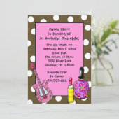 Rockstar Diva-Geburtstags-Einladungen Einladung (Stehend Vorderseite)