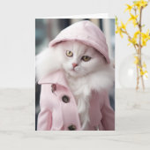 Rockstar-Ermutigung Cat-Grußkarte Karte (Gelbe Blume)