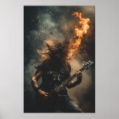 Rockstar Flammen Poster (Vorne)