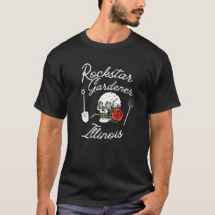 Rockstar-Gärtner Illinois Il Rebellischer Gärtner  T-Shirt