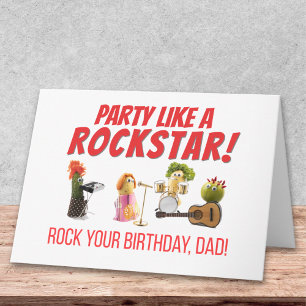 Rockstar-Geburtstag-Vater - Gemüse-Liebe Blanko-Mu Karte