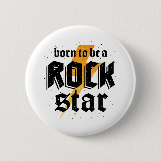 Rockstar-Geburtstagsgeschenk Button (Vorderseite)