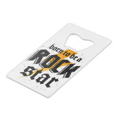 Rockstar-Geburtstagsgeschenk Geldbeutel Flaschenöffner (Rückseite Schrägansicht)