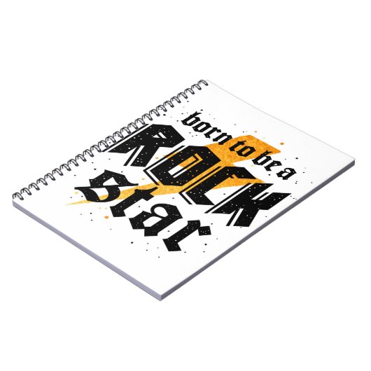 Rockstar-Geburtstagsgeschenk Notizblock (Linke Seite)