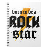 Rockstar-Geburtstagsgeschenk Notizblock (Vorderseite)