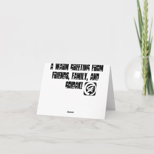 "RockStar"-Geburtstagskarten Karte (Rückseite)