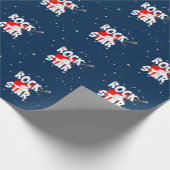 "Rockstar" Geschenkpapier (Ecke)