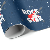 "Rockstar" Geschenkpapier (Rolleneckpunkt)