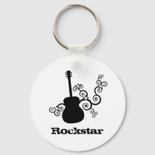 Rockstar Gitarren-Schlüsselanhänger Schlüsselanhänger