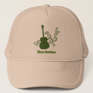 Rockstar Gitarrenhut, Green Truckerkappe