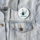 Rockstar Gitarrenschaltfläche, dunkel Aquamarin Button (Beispiel)