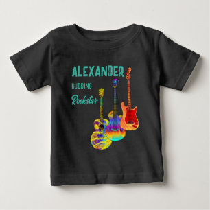 Rockstar Gitarrist bunt Gitarre Baby T-shirt
