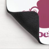 Rockstar Guitar Mousepad, Fuchsia Mousepad (Ecke)