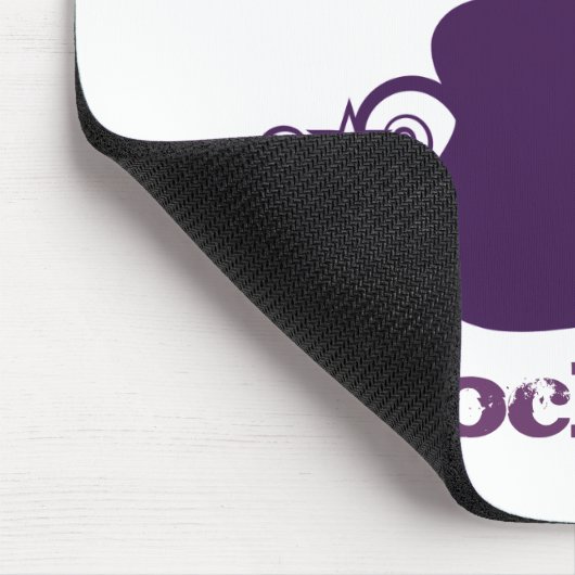 Rockstar Guitar Mousepad, Lila Mousepad (Ecke)