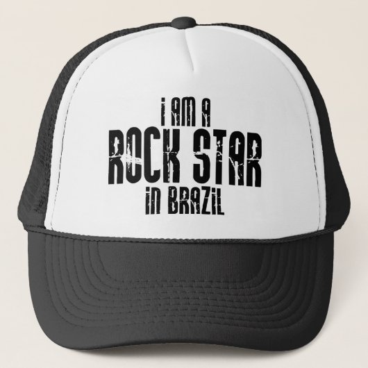 Rockstar in Brasilien Truckerkappe (Vorderseite)