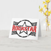 Rockstar Karte (Gelbe Blume)