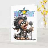 ROCKSTAR Karte (Gelbe Blume)