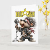 ROCKSTAR Karte (Gelbe Blume)