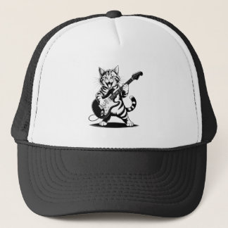Rockstar-Katze-Gitarren-Solo – Lustiges Geschenk f Truckerkappe