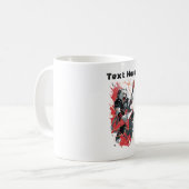 Rockstar-Katze Kaffeetasse (Vorderseite Links)