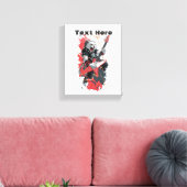 Rockstar-Katze Leinwanddruck (Insitu (Wohnzimmer))