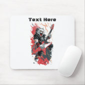 Rockstar-Katze Mousepad (Mit Mouse)