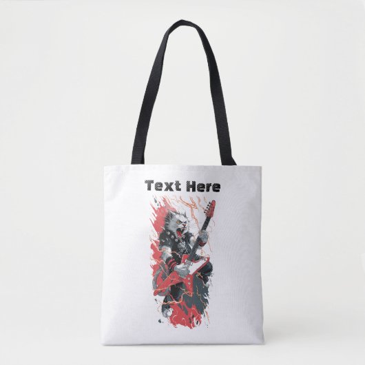 Rockstar-Katze Tasche (Vorderseite)