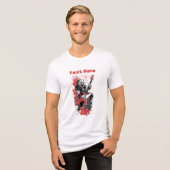 Rockstar-Katze Tri-Blend Shirt (Vorderseite voll)