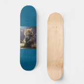ROCKSTAR KATZSPIELGITAR SKATEBOARD DECK (Vorderseite)