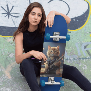 ROCKSTAR KATZSPIELGITAR SKATEBOARD DECK