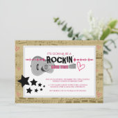 Rockstar Kindergeburtstag Party Einladungen (Stehend Vorderseite)