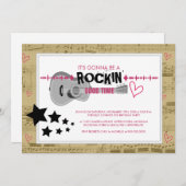 Rockstar Kindergeburtstag Party Einladungen (Vorne/Hinten)