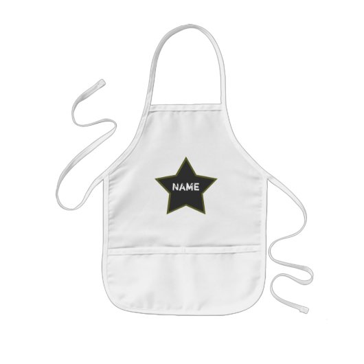 Rockstar Kochs-personalisierte Schürze für Jungen (Vorne)