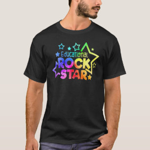 Rockstar-Lehrer-Zitat Zurück zur Schule Bildung T-Shirt