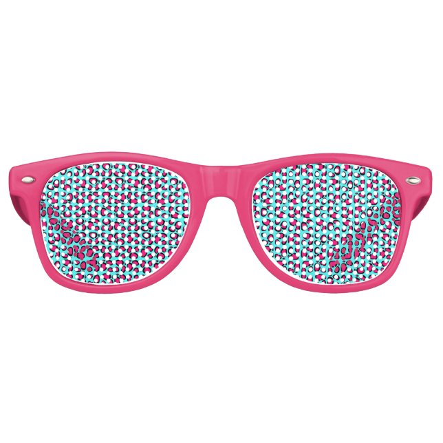 Rockstar Leopard Partybrille (Vorderseite)