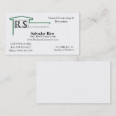 ROCKSTAR Logo, Rockstar Bau, Eric Andr… Visitenkarte (Vorne/Hinten)